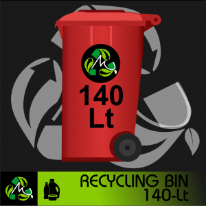 Recycling Bin Collection 140 Lt