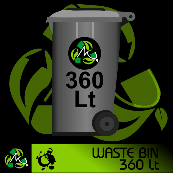 Recycling Bin Collection 360 Lt